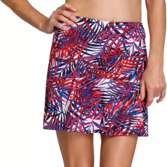 Tail Woman's Golf Skort Skirt 2XL, Black Pink White Palm Isle Night UPF 50 NEW - Picture 1 of 5